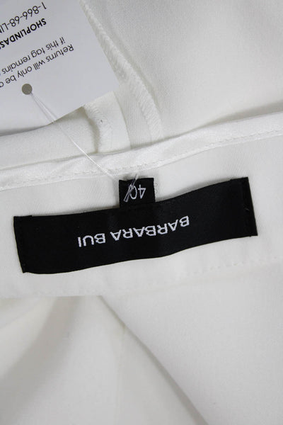Barbara Bui Womens Bootcut Pants White Size 40