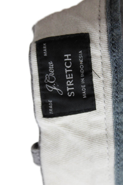 J Crew Mens Stretch Casual Straight Ankle Pants Gray Size 36