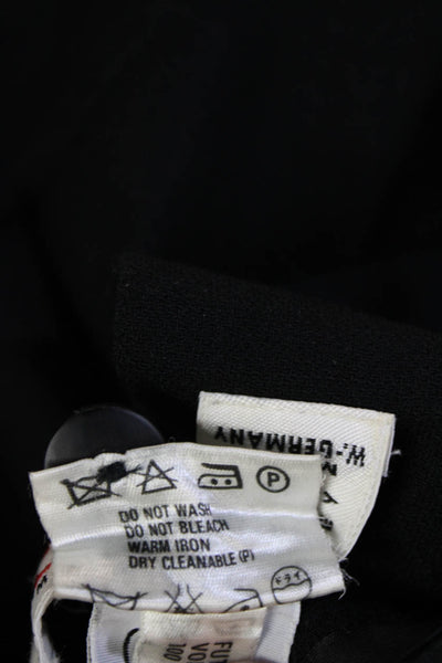 Escada Margaretha Ley Womens Side Zip Knee Length Pencil Skirt Black Size IT 40