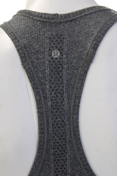 Lululemon Womens Racer Back Stretch Pullover Tank Top Grey Size 6