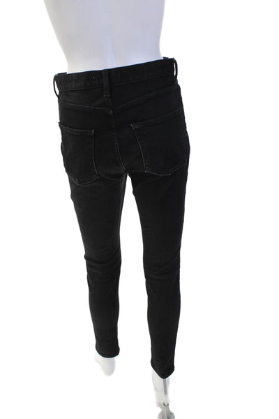 Moussy Womens Skinny High-Rise Black Jeans Cotton Blend Size 28