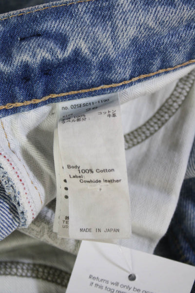 Moussy Womens Cropped Mom Blue Jeans 100% Cotton High Rise Size 26