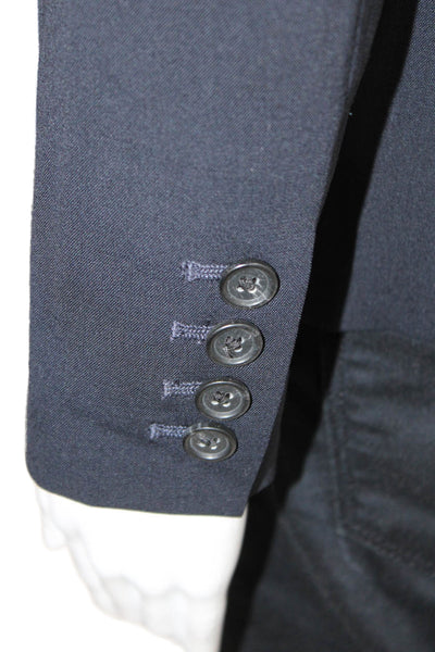 Banana Republic Womens Two Button Notched Lapel Blazer Jacket Navy Size 0P