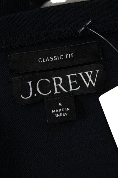 J Crew Womens Cotton Striped Long Sleeve Top Navy Size S