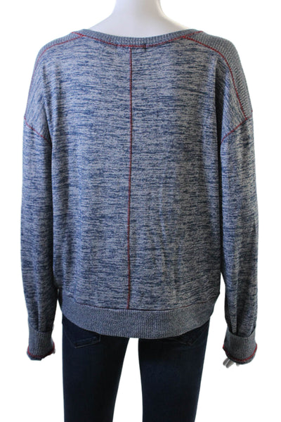 Rag & Bone Unisex Blue Pullover Sweater 48% Rayon 48% Polyester Size L