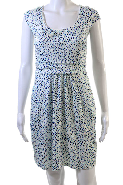 Boden Women Fit & Flare Sundress Blue Polka Dot Size 6P