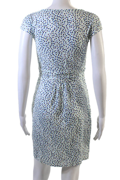 Boden Women Fit & Flare Sundress Blue Polka Dot Size 6P