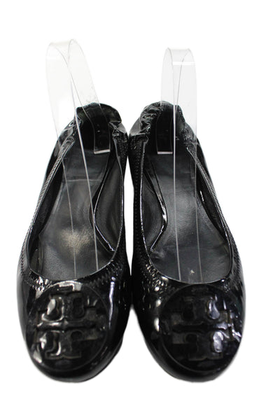 Tory Burch Womens Ballet Flats Black Size 8.5