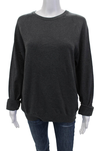 French Connection Women's Long Sleeves Round Neck Pullover Sweater Gray Size M