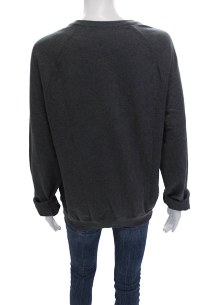 French Connection Women's Long Sleeves Round Neck Pullover Sweater Gray Size M