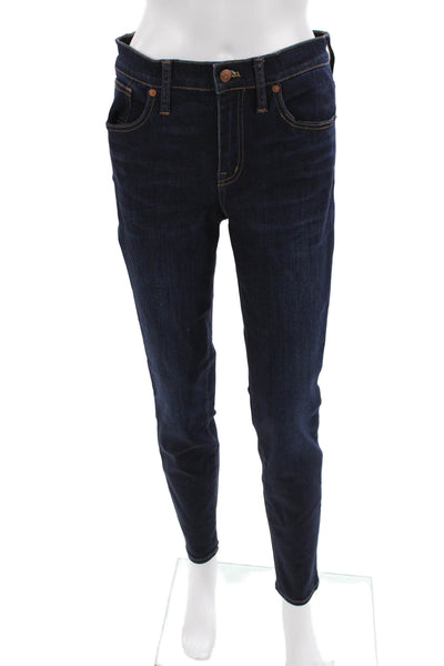 Madewell Women High-Rise Skinny Ankle Dark Blue Jeans Size 29