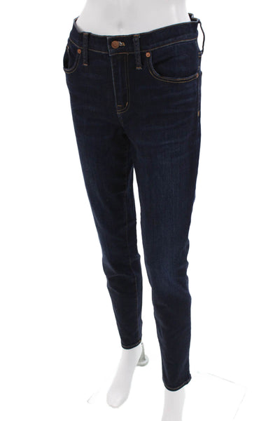 Madewell Women High-Rise Skinny Ankle Dark Blue Jeans Size 29