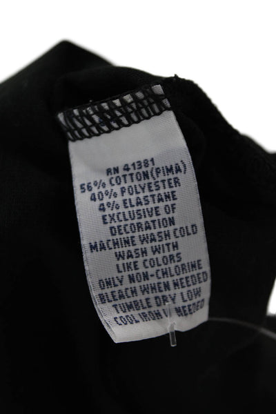 Polo Golf Ralph Lauren Womens Tailored Fit Tank Top Black Cotton Size Medium