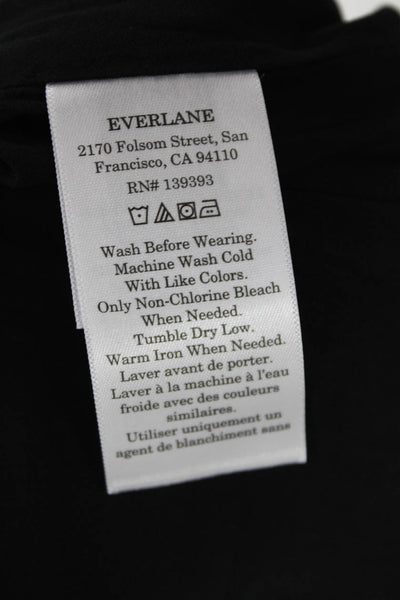 Everlane Womens Linen Blend Solid Mini Skirt Black Size 6