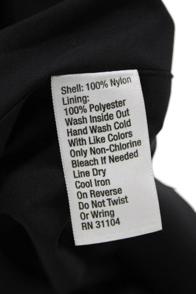 Cynthia Rowley Womens Sequin Zip Up Skirt Black Size 4
