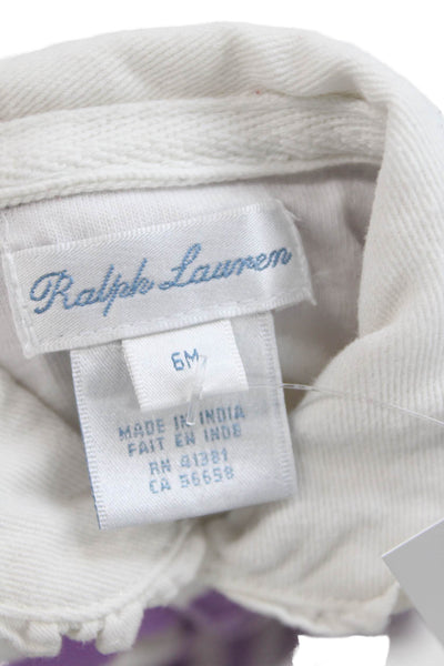 Ralph Lauren Baby Striped One-Piece White Size 6M