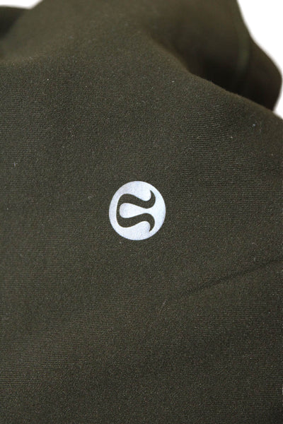 Lululemon x Soul Cycle Womens High Rise Logo Ankle Leggings Green Size 4
