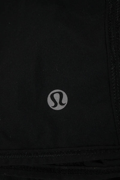 Lululemon Women's Drawstring Waist Athletic Running Shorts Black Size 4