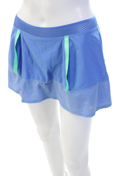 Nike Women's Pull-On Mesh Trim Athletic Skort Blue Size S