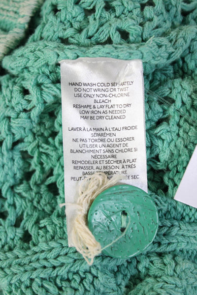 Pilcro and the Letterpress Anthropologie Women's Button Up Cardigan Green Size S