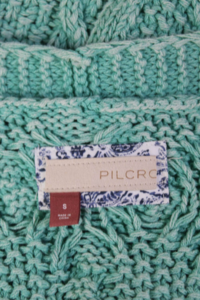 Pilcro and the Letterpress Anthropologie Women's Button Up Cardigan Green Size S