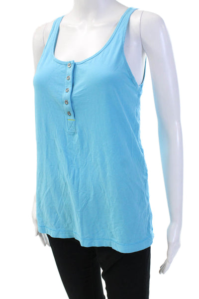 Lululemon Women's Scoop Neck Sleeveless Workout Tank Top Blue Size S