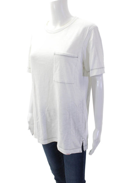 Orlebar Brown Unisex Crew Neck Short Sleeve White Cotton T-Shirt Size S