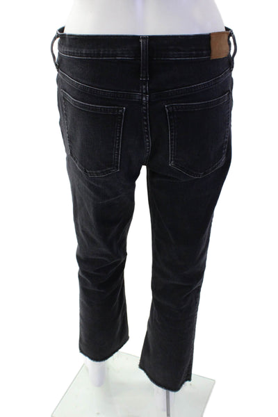 J Crew Women Ankle Cropped Black Jeans Size 28