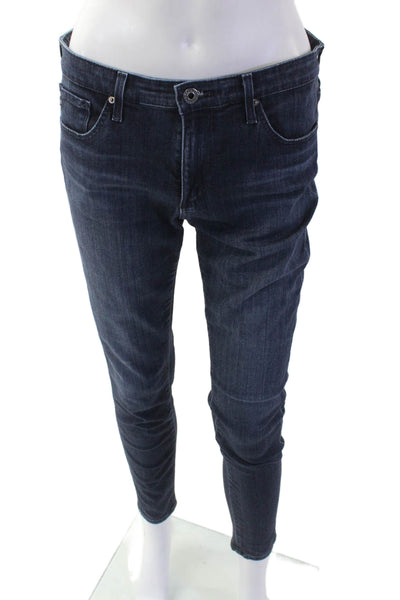 AG-ED Denim Women Skinny Ankle Jeans Dark Blue Button Size 29