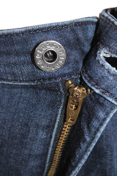 AG-ED Denim Women Skinny Ankle Jeans Dark Blue Button Size 29