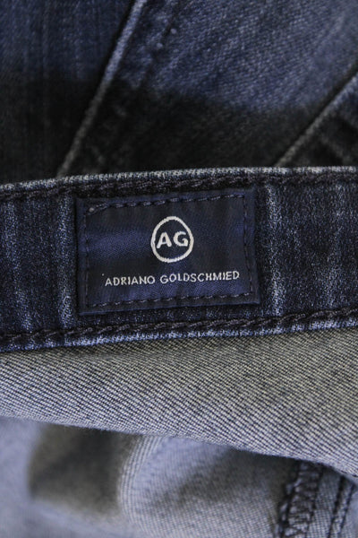 AG-ED Denim Women Skinny Ankle Jeans Dark Blue Button Size 29
