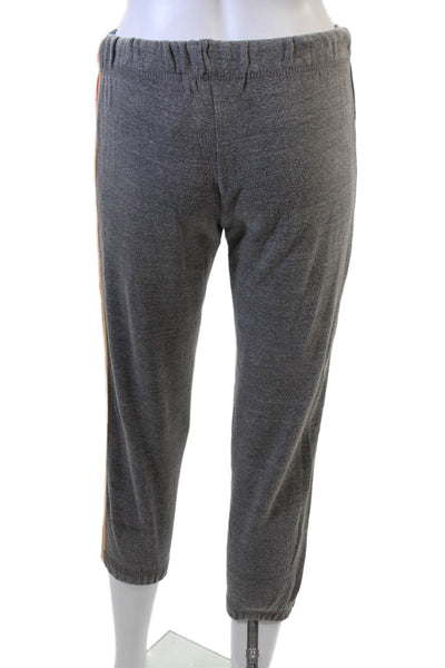 Vintage Havana Womens Cropped Jogger Sweatpants Gray Drawstring Size M