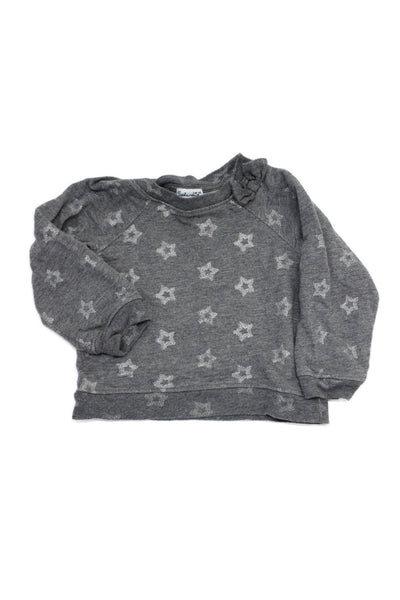 Splendid Girls Cotton Blend Star Print  Top + Bottom Set Gray Size 12-18M