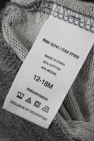 Splendid Girls Cotton Blend Star Print  Top + Bottom Set Gray Size 12-18M