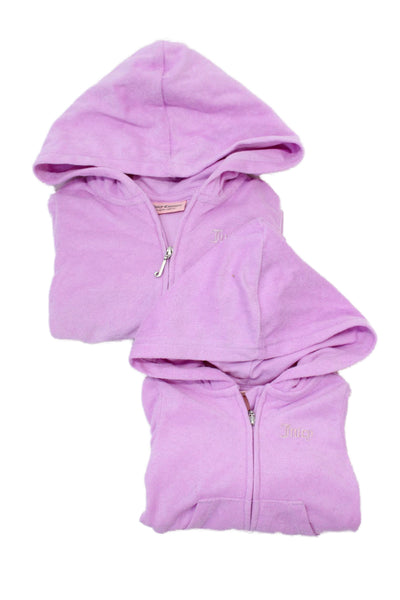 Juicy Couture Girls Cotton Blend Hoodie Set Pink Size 12M