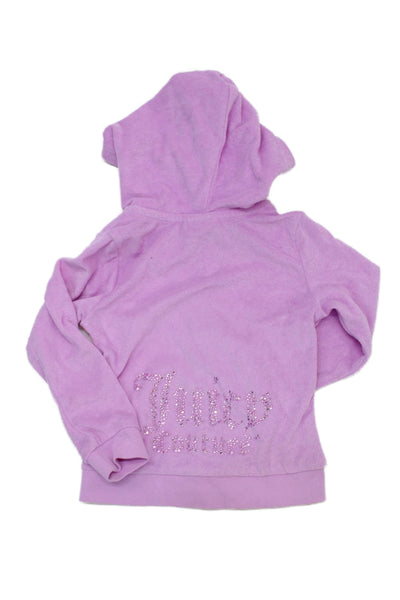 Juicy Couture Girls Cotton Blend Hoodie Set Pink Size 12M