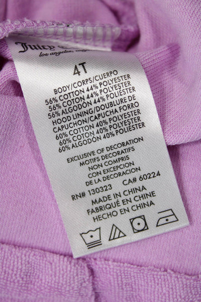 Juicy Couture Girls Cotton Blend Hoodie Set Pink Size 12M