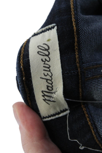 Madewell Womens Mom Tapered Dark Blue High-Rise Jeans Inseam 30 Size 36