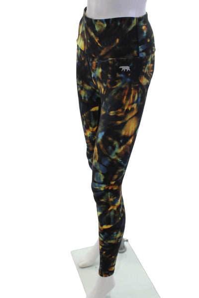 Running Bare Women's Midrise Full Length Workout Legging Multicolor Size S