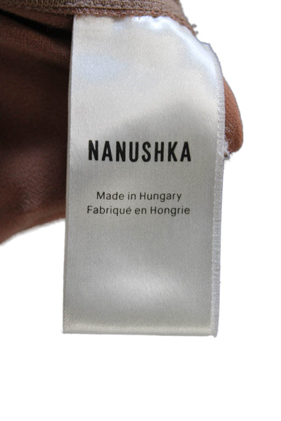 Nanushka Womens Colorblock Tie Waist Wide Legged Pull On Pants Mauve Size XS