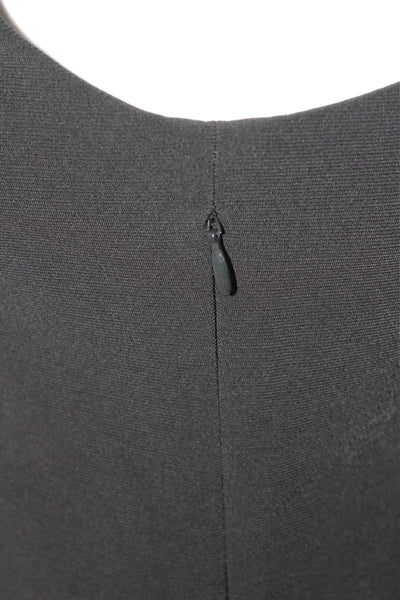 A New Day Women Black Square Neck Sleeveless Jumpsuit Mid-Calf Size S