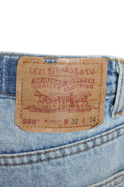 Levi's, Men Straight Light Blue Mid-Rise Jeans Size 32