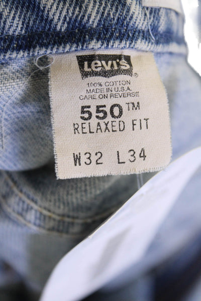 Levi's, Men Straight Light Blue Mid-Rise Jeans Size 32