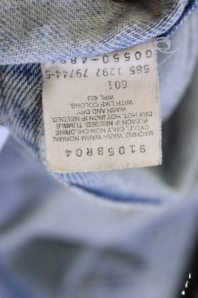 Levi's, Men Straight Light Blue Mid-Rise Jeans Size 32