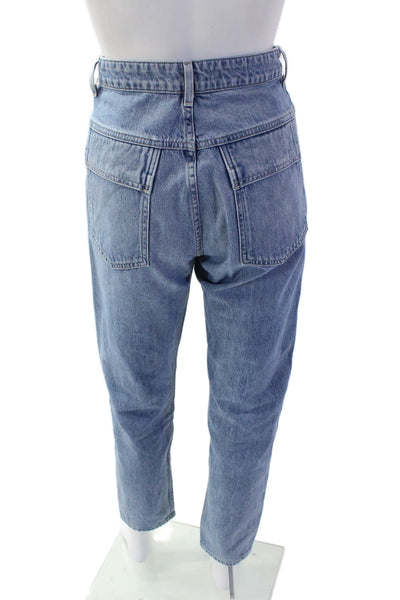 Citizens of Humanity Womens Cropped Tapered Jeans Blue High-Rise Size 24