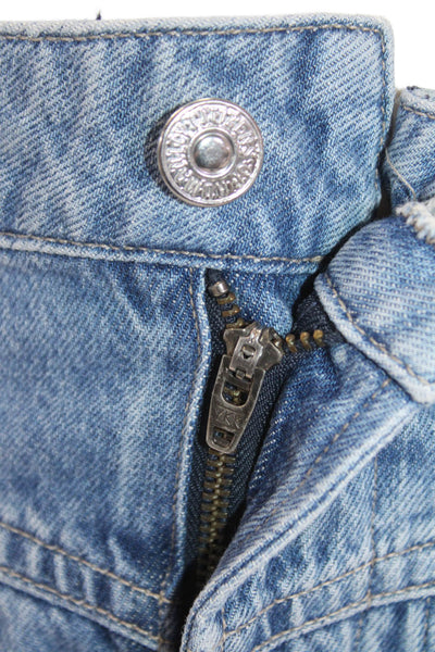 Citizens of Humanity Womens Cropped Tapered Jeans Blue High-Rise Size 24