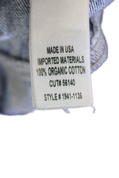 Citizens of Humanity Womens Cropped Tapered Jeans Blue High-Rise Size 24