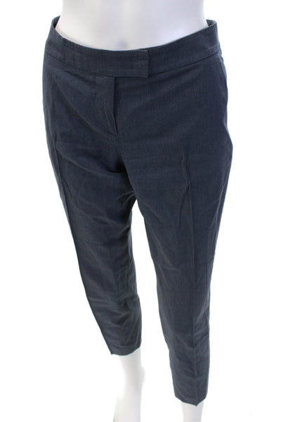 Akris Punto Women's Button Closure Straight Leg Dress Pants Gray Size 6