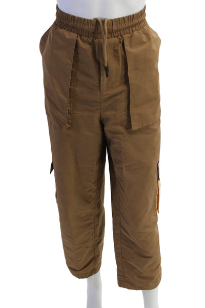 3.1 Phillip Lim Fila Women's Drawstring Waist Cargo Track Pants Brown Size L