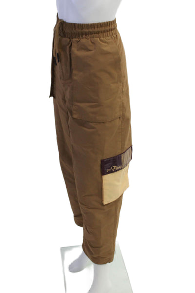 3.1 Phillip Lim Fila Women's Drawstring Waist Cargo Track Pants Brown Size L